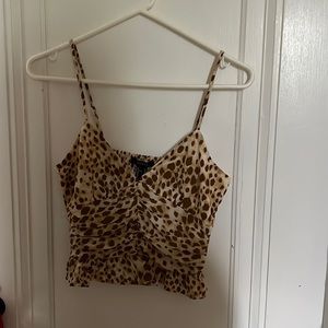 Forever 21 animal print crop top